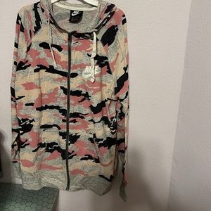 Nike XL Camo zip hoodie